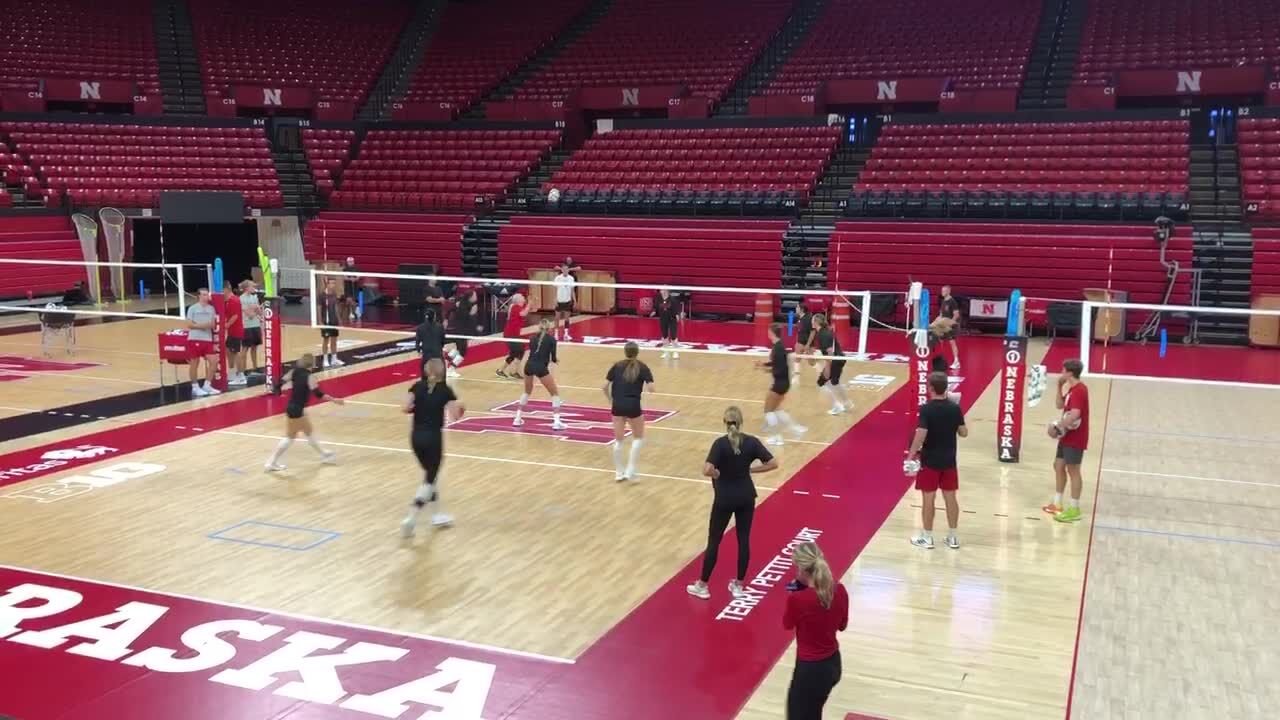 The scene at practice, including a kill from Batenhorst